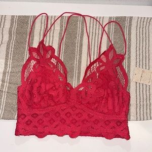 Free People hot pink crop (Sm)